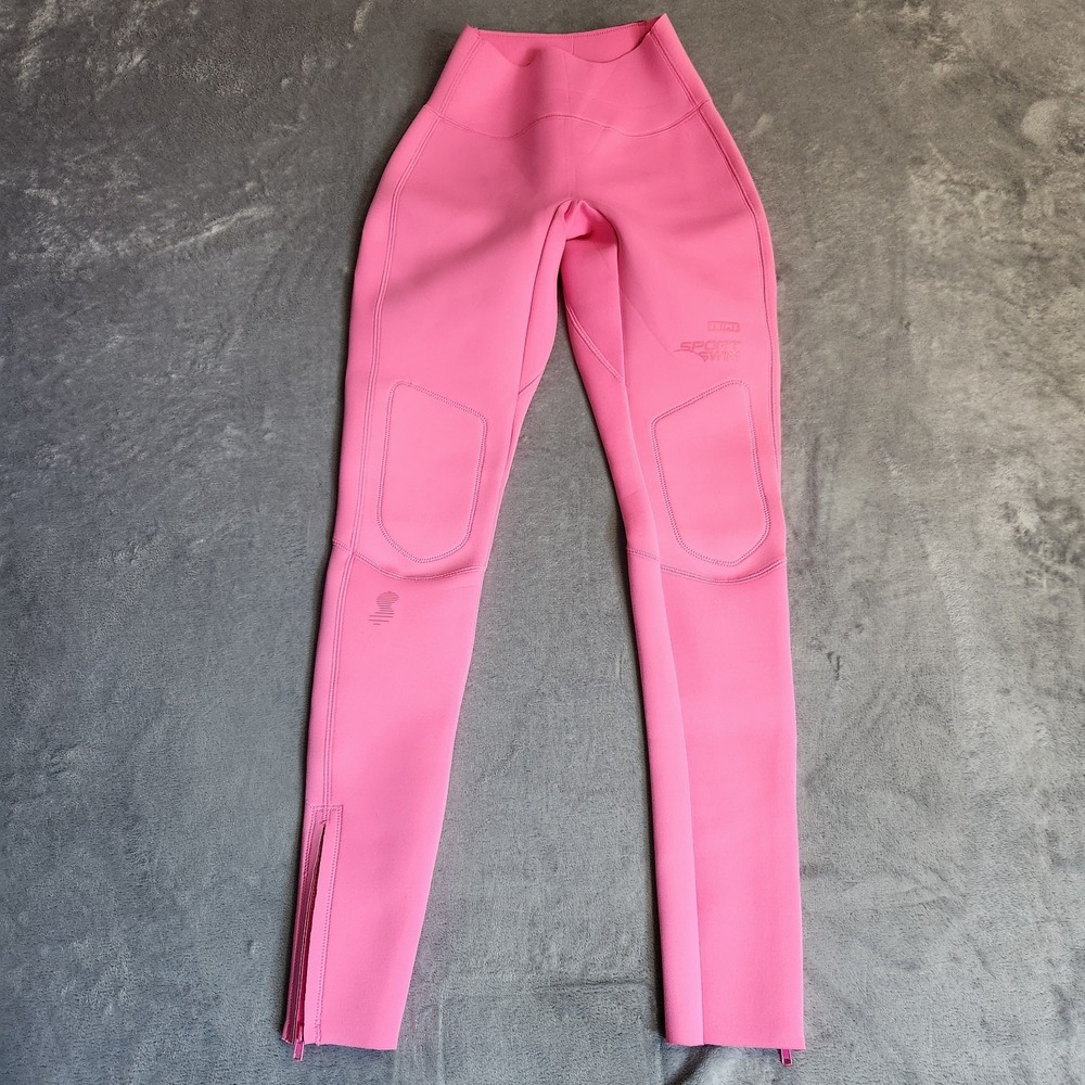 New Skims Sport Swim Scuba Neoprene Long Pant Leggings Taffy Pink XXS NWT Rare